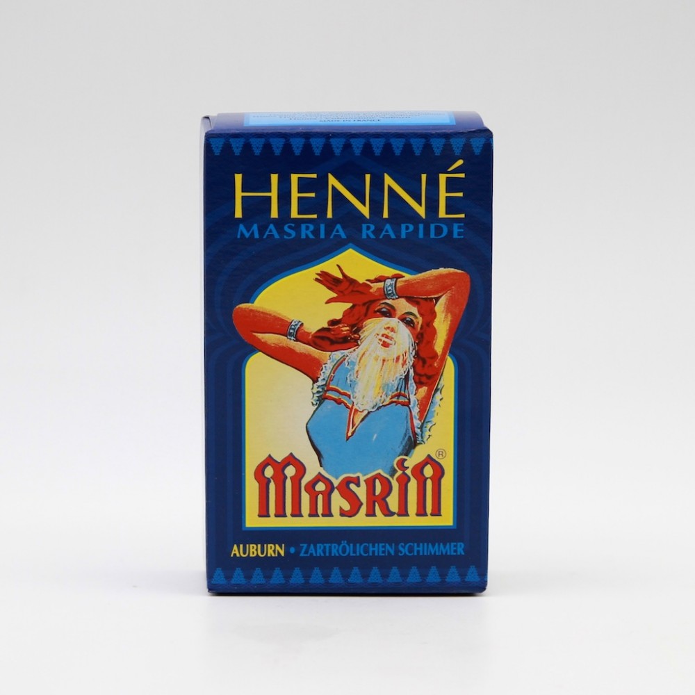 Très fort pouvoir colorant le henné auburn Rouge Ardent MASRIA couleur vive et éclatante henné rouge cheveux acajou auburn coloration végétale