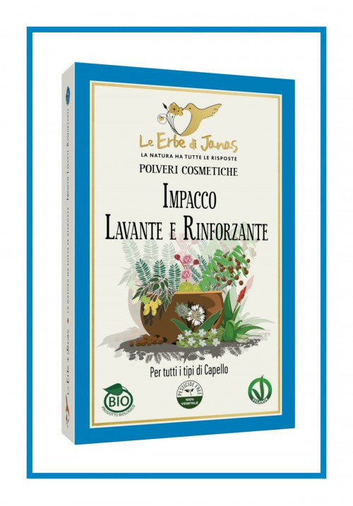 masque soin capillaire lavant et fortifiant le erbe di janas, impacco lavante e rinforzante soin nourrissant pour les cheveux qui combine les bienfaits nettoyants d'un shampoing avec les propriétés fortifiantes d'un masque capillaire. huile d'argan, l'huile de jojoba et l'huile d'amande douce
