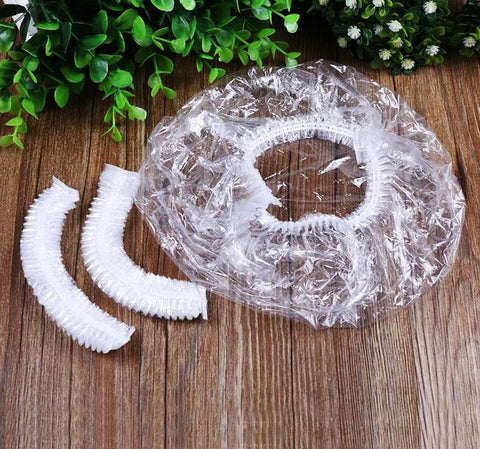 Lot de 10 bonnets de bain jetables, élastiques