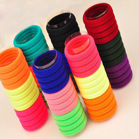 Lot de 10 élastiques en mousse tout doux - Plusieurs coloris