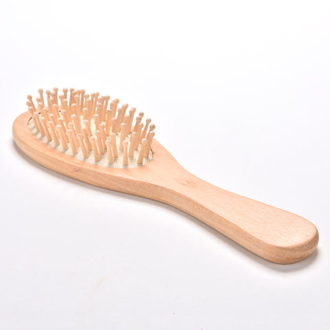 Brosse à cheveux en bambou naturel, vegan