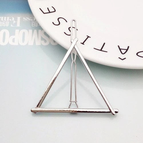 Barrette Triangle Ethnique - Or ou Argent