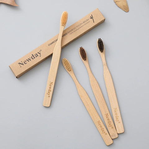 Brosse à dents en Bambou naturel - zéro déchêt