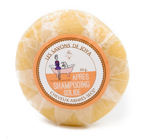 Après Shampoing Solide - cheveux secs et abîmés - Les Savons de Joya