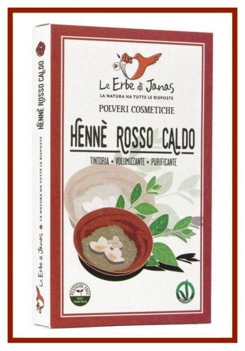 Henné Rouge Intense Chaud Ardent henne rosso caldo, Le Erbe di Janas, coloration rouge cerise, henné violine, soigne et apaise le cuir chevelu, brillance, volume, couvre cheveux blancs et gris, brillance cheveux, soin capillaire et coloratio, naturelle, plantes,henné, éclaircir, gaine, nourrit, henné d'algérie