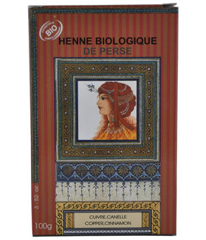 Henné Biologique de Perse - CUIVRE CANELLE, BIO