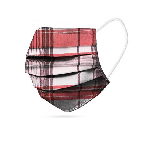 Masque Barrière de protection - RED CHECK - Normes U.E.