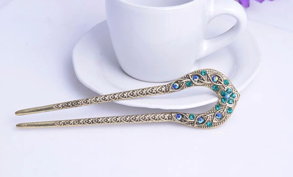 Double Pic à Cheveux, modèle Antique - plusieurs coloris