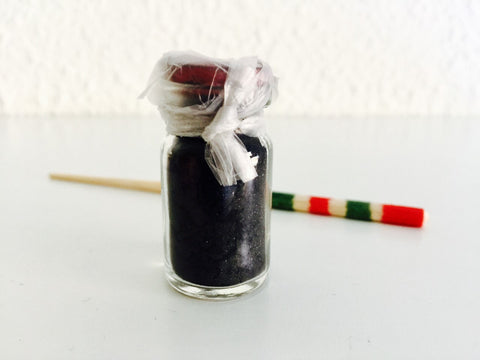 Khôl Noir artisanal en Poudre + bâton applicateur