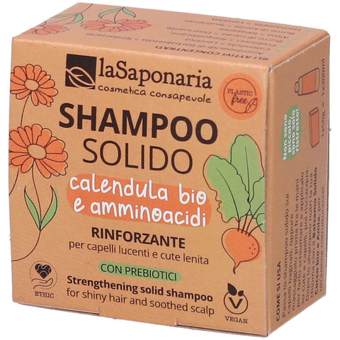 Shampoing Solide Apaisant et Renforçant au Calendula bio - La Saponaria