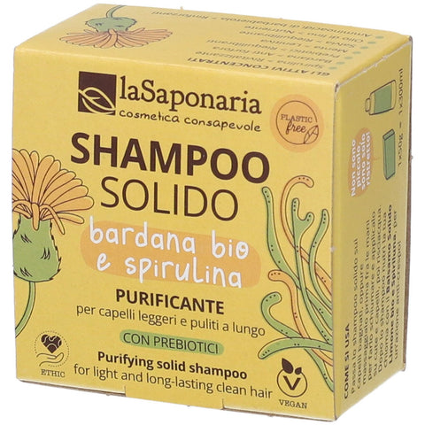 Shampoing Solide anti-pelliculaire à la Bardane - La Saponaria