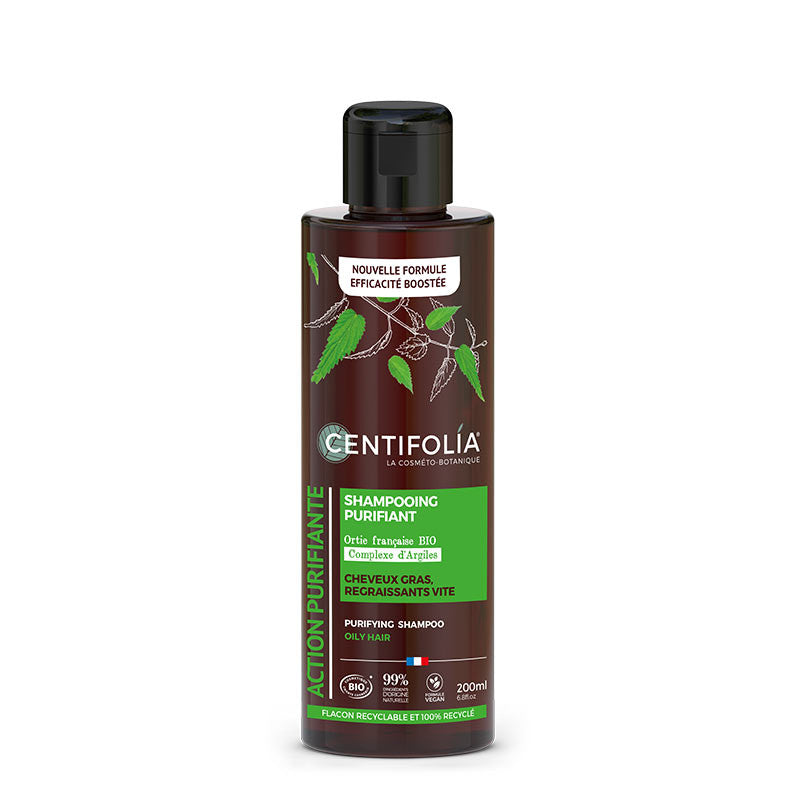 Shampoing Purifiant cheveux gras, regraissant vite - Centifolia